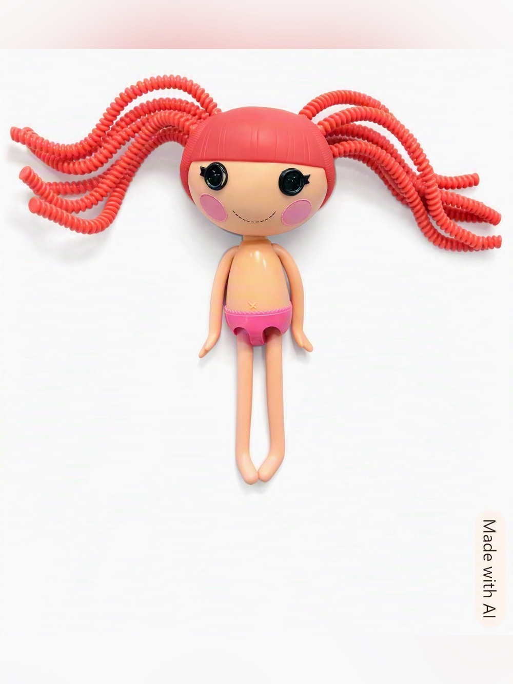 Lalaloopsy Silly Hair Doll 12" Red Bendable Hair Button Eyes MGA